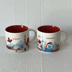 Starbucks TORONTO And  CANADA YAH You Are Here Mug - Coffee, Tea ~ 14 fl oz